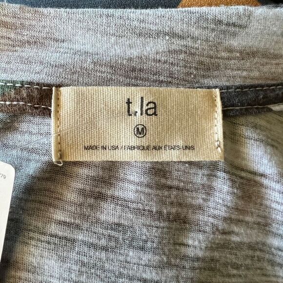 Anthropologie TLA Camouflage Women’s Cotton & Modal Tee - NWT-Size M - Picture 8 of 14